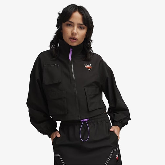 Puma | X-GIRL JACKET  { BLACK