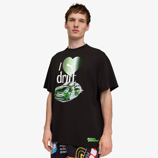 PUMA | x FAST & FURIOUS RELAXED BASKETBALL TEE {  PUMA BLACK