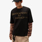 ALMOST GODS | DESTRUCTION AS ECSTASY EMBROIDERED BOXY TEE { BLACK