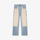 REPRESENT | R3C-V2 COLOUR BLOCK CARPENTER DENIM { BLUE
