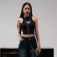 SUPERKICKS | CROP TOP { NAVY BLUE