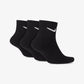 NIKE | EVERYDAY CUSHIONED TRAINING ANKLE SOCKS { BLACK/WHITE