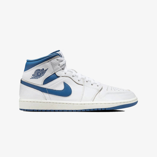 AIR JORDAN 1 MID SE 'WHITE/INDUSTRIAL BLUE-SAIL'