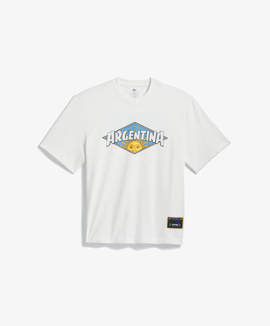 ADIDAS ORIGINALS | THRASHER x AFA ARGENTINA TEE { CORE WHITE