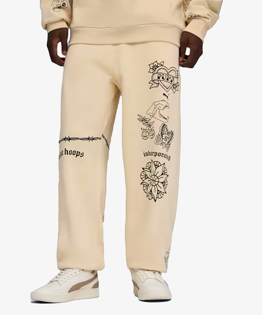 PUMA | SWISH N' INK RELAXED BASKETBALL SWEATPANTS { CANVAS