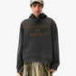 ALMOST GODS | DESTRUCTION AS ECSTASY EMBROIDERED CROPPED HOODIE { BLACK