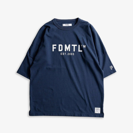 LOGO WIDE TEE 'NAVY'