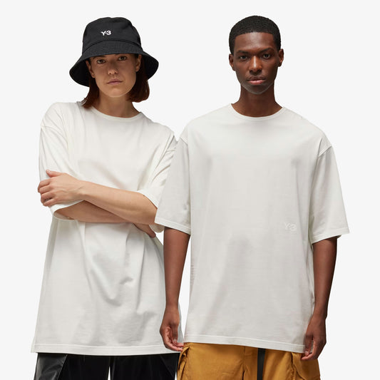Y-3 | BOXY SHORT SLEEVE TEE { OFF WHITE