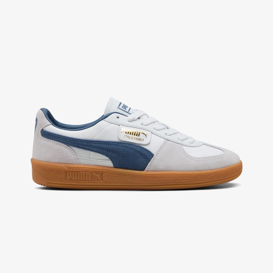 PUMA | PALERMO LEATHER { WHITE/DARK INDIGO