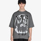 Y-3 | CHITO GRAPHIC SHORT SLEEVE TEE { GREY