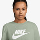 NIKE | ESSENTIAL SPORTSWEAR CROPPED T-SHIRT{ JADE HORIZON/WHITE
