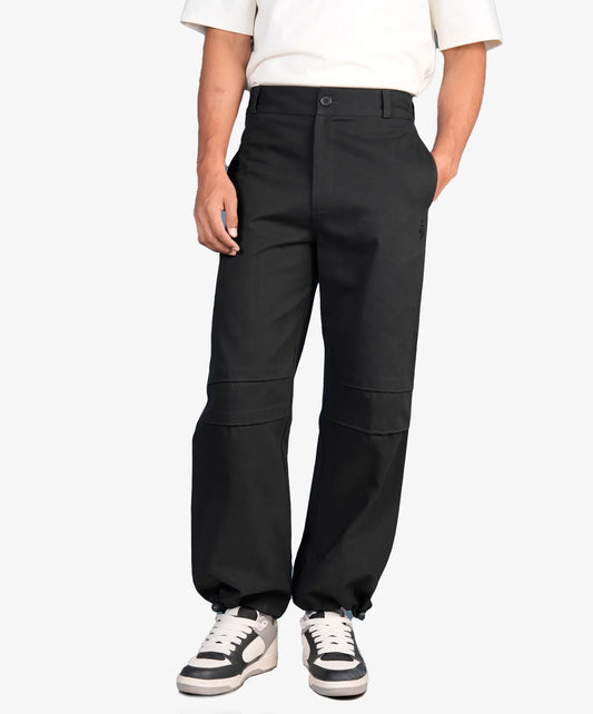 ALMOST GODS | CONSTRUCTED TWILL PANTS { BLACK