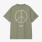 Carhartt | S/S PEACE AND WORK T-SHIRT { DOLLAR GREEN/NATURAL