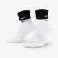 NIKE | EVERYDAY PLUS CUSHIONED SOCKS { WHITE/BLACK