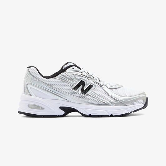 New Balance | 740 { WHITE/SILVER METALLIC-BLACK