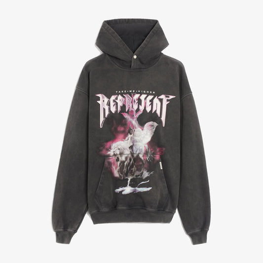 Represent | TAKE ME HIGHER HOODIE  { VINTAGE GREY