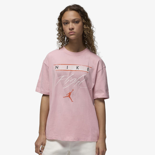 WMN'S FLIGHT HERITAGE GRAPHIC TEE 'PINK GLAZE/COSMIC CLAY'