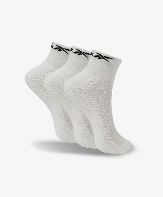 REEBOK | COTTON REGULAR SOCKS (3 PAIR) { WHITE