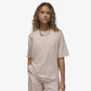 Jordan | DIAMOND SHORT-SLEEVE TOP  { PARTICLE BEIGE