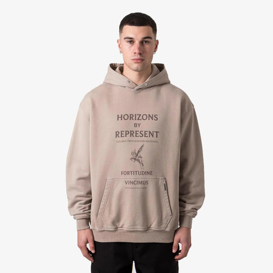 Represent | HORIZONS HOODIE  { TAUPE