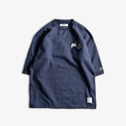 FDMTL | PATCH SWEAT TEE  { NAVY
