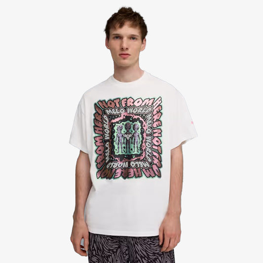 PUMA | LAMELO x MELO WORLD OVERSIZED BASKETBALL TEE { PUMA WHITE