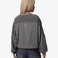 JORDAN | BROOKLYN WOVEN LONG-SLEEVE GRAPHIC PULLOVER { OLIVE GREY/SAIL