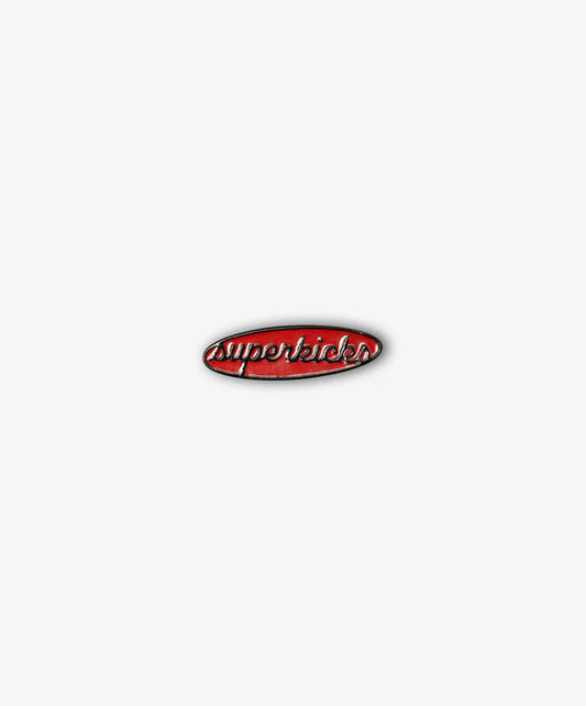 SUPERKICKS | PIN BADGE { RED