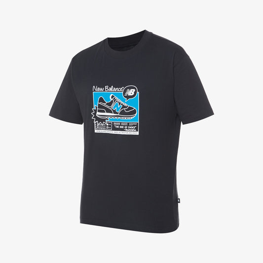 New Balance | ADVERT GRAPHICS T-SHIRT  { BLACK
