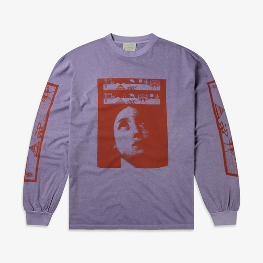 Aries | FADED WINGDINGS LS TEE { PURPLE