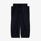 Y-3 | CROPPED TOP FLARED SPORT UNIFORM TRACK PANTS { BLACK