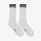 Represent | COLLEGE SOCKS  { BLACK/WHITE