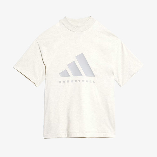 BASKETBALL TEE 'CREAM WHITE MEL'