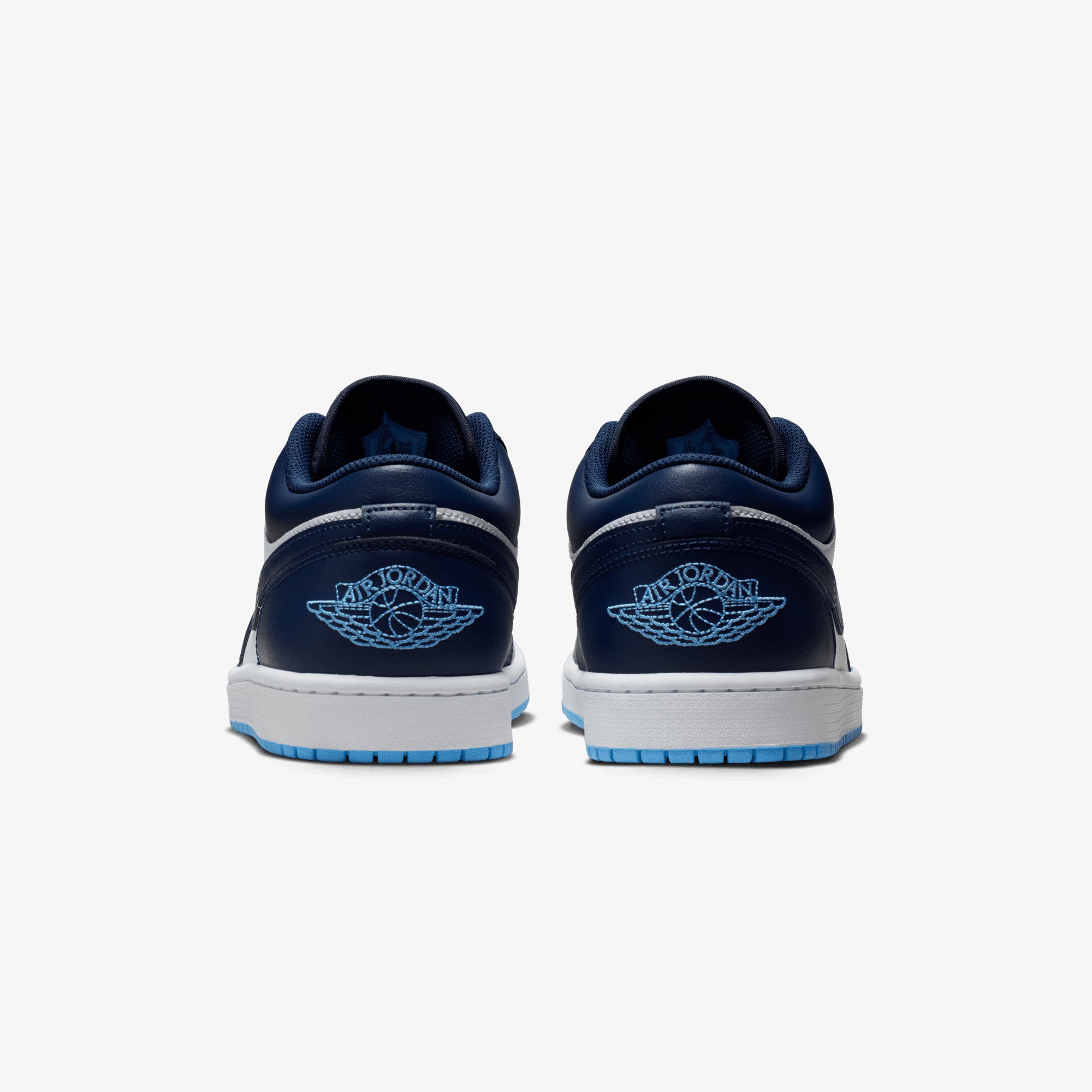 JORDAN | AIR JORDAN 1 LOW { MIDNIGHT NAVY/UNIVERSITY BLUE-WHITE