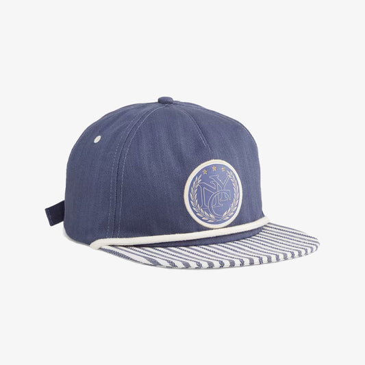 RHUIGI FLAT BRIM CAP 'INKY BLUE'