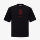ALMOST GODS | ALPHA CROSS EMBROIDERED T-SHIRT { BLACK