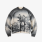Represent | x IRON MAIDEN TROOPER KNIT SWEATSHIRT { SUNFADE GREY
