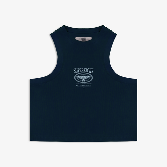 SUPERKICKS | CROP TOP { NAVY BLUE
