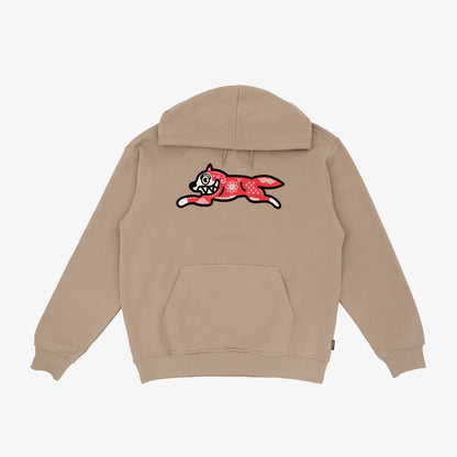 Icecream | KIRIGAMI RUNNING DOG FLOCK HOODIE  { BEIGE