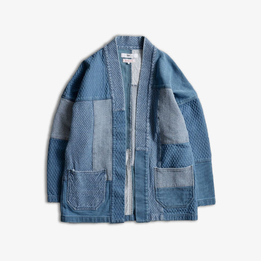 FDMTL | PATCHWORK HAORI 5YR WASH 23AW  { INDIGO