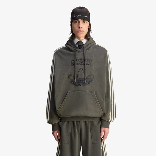 ADIDAS ORIGINALS | AVAVAV SHOULDERLESS HOODIE { CARBON