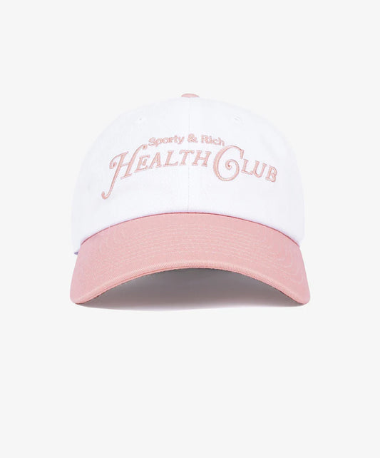 SPORTY & RICH | RIZZOLI EMBROIDERED HAT { WHITE/BALLET