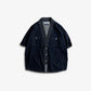 FDMTL | DENIM HAORI S/S SHIRT RINSE { INDIGO
