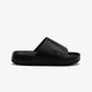 Nike | CALM SLIDES  { BLACK/BLACK