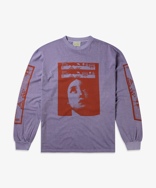 Aries | FADED WINGDINGS LS TEE { PURPLE