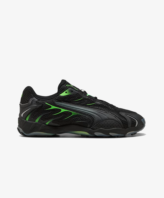 PUMA | INHALE LIGHTWEIGHT CASUAL { PUMA BLACK/GREEN GLARE