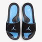 JORDAN | HYDRO 5 RETRO  { BLACK/UNIVERSITY BLUE-WHITE