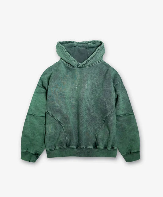 Superkicks | SIGNATURE WASHED HOODIE { DUSTY GREEN
