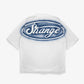 STRANGE | VANDAL TEE { WHITE/BLUE