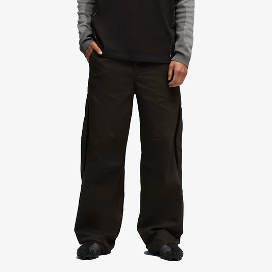 PUMA | x SAN SAN GEAR RELAXED WOVEN PANTS { BLACK